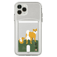 abbi FRIENDS iPhone 11 Pro用ケース しばたさんカードクリアケース 親子でパトロール ABF17083I58R