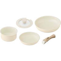 アイリスオーヤマ セラミックカラーパン5点セット アイボリー FC635SR-CC-5S