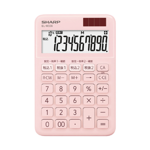 シャープ ミニナイスサイズ電卓 ピンク系 ELM336PX-イメージ1