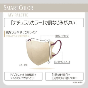 ユニ・チャーム SMARTCOLOR ふつう ベージュ×バーガンディー 20枚 FCE913U-イメージ2
