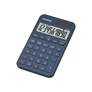 カシオ 手帳型カラフル電卓 ネイビー SL-300D-NY-N-イメージ1