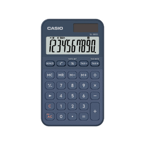 カシオ 手帳型カラフル電卓 ネイビー SL-300D-NY-N-イメージ2