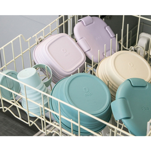 stojo 弁当箱 stojo BOX 700ml 1段 大人 食洗機 電子レンジ 折りたためる LILAC BX24-LIL-イメージ8
