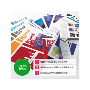 プラス カラーレーザーセミ光沢厚口A3 100枚 PP-140WH-M F897059-56-282-イメージ5