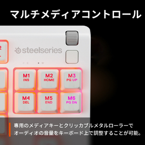 SteelSeries ゲーミングキーボード Apex 3 TKL White JP 64909-イメージ5