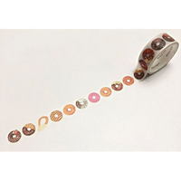 ワールドクラフト キラキラマスキングテープ Donut FCU8933-KRMT15-018