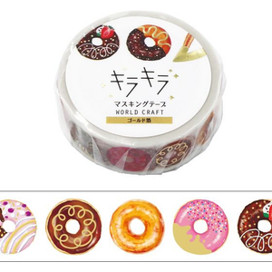 ワールドクラフト キラキラマスキングテープ Donut FCU8933-KRMT15-018-イメージ2