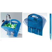 Zwilling スコラ・トゥット 折りたたみ式水切り ブルー FC727LJ-3603000