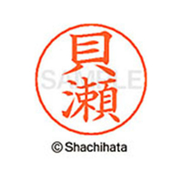 シヤチハタ ネームペン用ネーム シルバー 既製 貝瀬 FC46425-X-GPS-0654