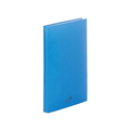 リヒトラブ AQUA DROPs クリヤーブック A4タテ 40ポケット 青 FC32997-N5001-8