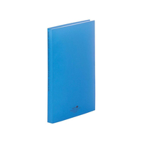 リヒトラブ AQUA DROPs クリヤーブック A4タテ 40ポケット 青 FC32997-N5001-8