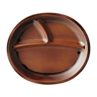 江部松商事 耐熱ヴィラプレート チーク刷毛目 1201719 FC204LS-6224150