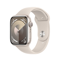 Apple Apple Watch Series 9(GPSモデル)- 45mm スターライトアルミニウムケースとスターライトスポーツバンド - M/L MR973JA