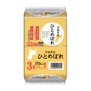 伊丹産業 宮城県産ひとめぼれパックご飯 180g×3P(12個入) ﾐﾔｷﾞｹﾝｻﾝﾋﾄﾒﾎﾞﾚﾊﾟﾂｸｺﾞﾊﾝ36ｺ-イメージ3