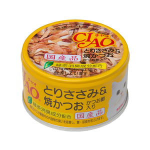いなば CIAO とりささみ&焼かつおかつお節入り 85g F411688-C-54-イメージ1