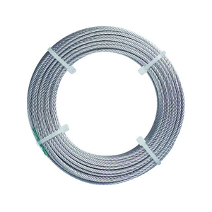トラスコ中山 TRUSCO ステンレスワイヤロープ ナイロン被覆 1.5(2.0)×20m 1.5(2.0)20302 FC130EK-2134764-イメージ1