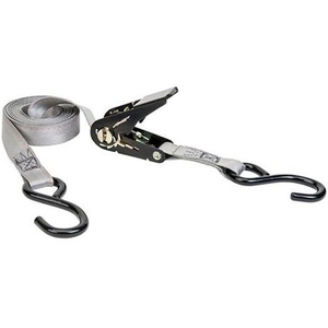 エスコ ベルト荷締機 ラチェット式 灰 225kg 25mm×4.2m FCZ0139-EA982BB-12A-イメージ1
