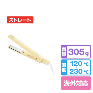 SALONIA ストレートヘアアイロン メロウクリームイエロー SAL24004-MY-イメージ1