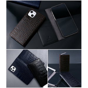 ABBI SIGNATURE iPhone 14 Plus用LIPARI イタリアンレザーダイアリーケース ダークブラウン ABS24086I14MDB-イメージ14