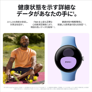 Google スマートウォッチ Google Pixel Watch 2 Polished Silver アルミケース/Porcelain アクティブバンド GA05031-GB-イメージ6