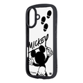 レイ・アウト iPhone 17用ディズニー / Puffull 衝撃吸収 バンパー ハイブリッドケース / ミッキーマウスサイン RC-DP52CMD2B/MK13