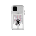 abbi FRIENDS iPhone 11 Pro用ケース ネコマンジュウカードクリアケース 夜サイクリング ABF17086I58R