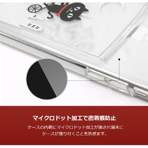 abbi FRIENDS iPhone 11 Pro用ケース ネコマンジュウカードクリアケース 夜サイクリング ABF17086I58R-イメージ3