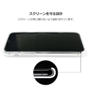 abbi FRIENDS iPhone 11 Pro用ケース ネコマンジュウカードクリアケース 夜サイクリング ABF17086I58R-イメージ4