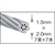 トラスコ中山 TRUSCO ステンレスワイヤロープ ナイロン被覆 1.5(2.0)mm×20 1.5(2.0)200302 FC131EK-4890825-イメージ2