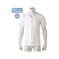 ケアファッション 半袖ホックシャツ(2枚組)(紳士) ホワイト L FCP527808981902