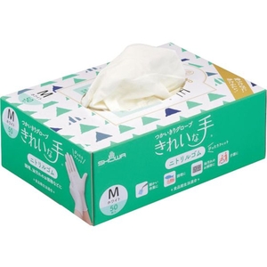 SHOWA/ニトリルゴム使い捨て手袋 ナイスハンド きれいな手 FCA783N-4182878-イメージ1