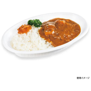 シーピー化成 カレー容器 BF-214 ホワイト 本体 50枚 FCG284V-00110212-イメージ7