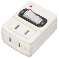 ヤザワ 雷サージ付省エネタップ(2個口) ホワイト Y02FUSK210WH