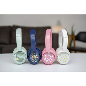 Onanoff キッズ用ヘッドフォン BuddyPhones COSMOS FUN Blue BT-BP-COSMOSF-BL-イメージ9