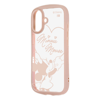 レイ・アウト iPhone 17用ディズニー / Puffull 衝撃吸収 バンパー ハイブリッドケース / ミニーマウスサイン RC-DP52CMD2P/MN25