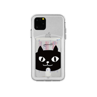 abbi FRIENDS iPhone 11 Pro用ケース ネコマンジュウカードクリアケース インパクトイタズラネコ ABF17087I58R