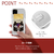 abbi FRIENDS iPhone 11 Pro用ケース ネコマンジュウカードクリアケース インパクトイタズラネコ ABF17087I58R-イメージ3
