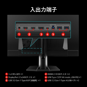 MSI 26．5型液晶ディスプレイ MPG 272URX QD-OLED ブラック MPG-272URX-QD-OLED-イメージ10