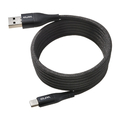 エルパ マグネットUSBケーブル ラウンド形状 60W 1．5m A&CtoC ブラック MCA-ACC1560(BK)