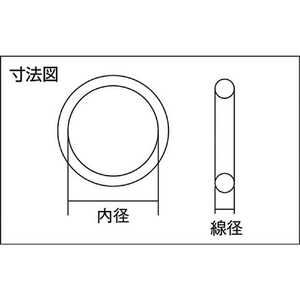 モリセイ Ｏリング１ＡＧ－５０（５個入）固定用内径：４９．４ｍｍ線径３．１ｍｍ １種Ａニトリルゴム（ＮＢＲ） 1A-G50-イメージ7