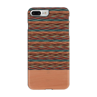 Man & Wood iPhone 8 Plus/7 Plus用天然木ケース Browny check I8087I7P