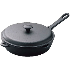 岩鋳 南部鉄 蓋付フライパン 24cm 24112 FC483LE-1842500-イメージ1