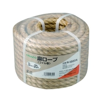 トラスコ中山 麻ロープ 3つ打 線径12mm×長さ20m FC484GX-5113369