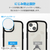 エレコム iPhone 15用TOUGH SLIM LITE フレームカラー リング付 ブラック PM-A23ATSLFCRBK-イメージ7