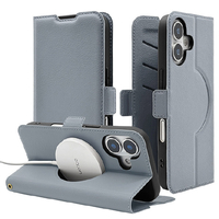 ラスタバナナ iPhone 17用　手帳型ケース　磁力充電対応　 ブルーグレー 8864IP5ABSMMBG