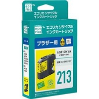 エコリカ LC213Y互換 リサイクルインクカートリッジ イエロー ECI-BR213Y