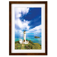 ハクバ 木製額縁 MM-01 ワイド6切サイズ ブラウン FWMM01-BRW6