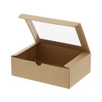 ヘイコー 食品箱 ネオクラフト 窓付BOX L クラフト 20枚 FC802SE-004248045