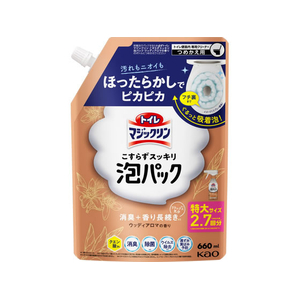 KAO トイレマジックリン こすらずスッキリ泡パック ウッディアロマの香り つめかえ用 660mL FCK362C-イメージ1