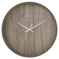 アイリスオーヤマ 壁掛け時計 ブラウン AC01-30-T